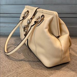 VERY RARE! Marc Jacobs Large Shoulder Bag in Cream Leather